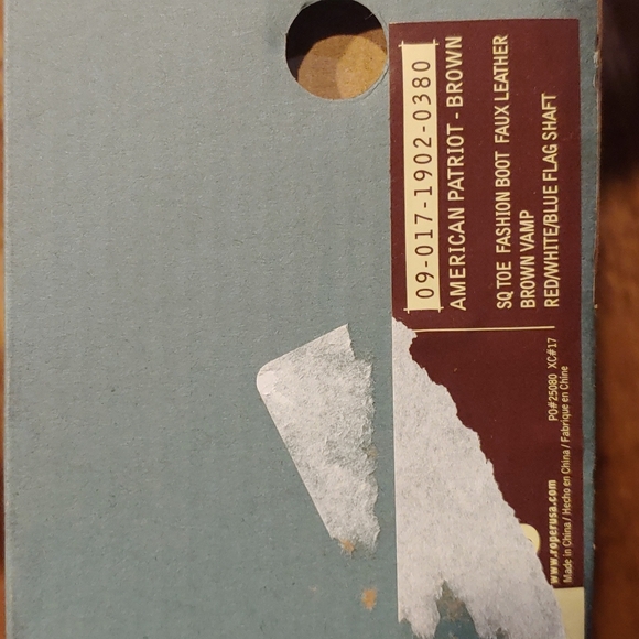 Host Pick Roper American Patriot Boots Size 4 - Picture 6 of 6